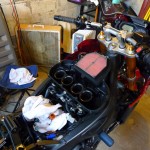 Remove velocity stacks and rest of airbox